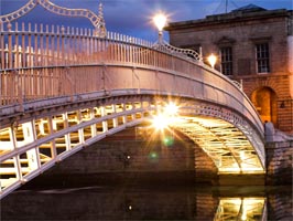Floden Liffey i Dublin