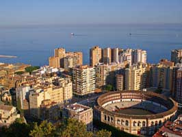 Malaga i Spanien