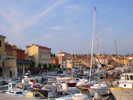 Hamn i Rovinj, Istrien