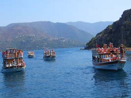Båtar i Turkiet