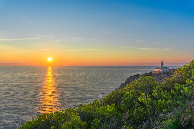 Solnedgång över Mallorca