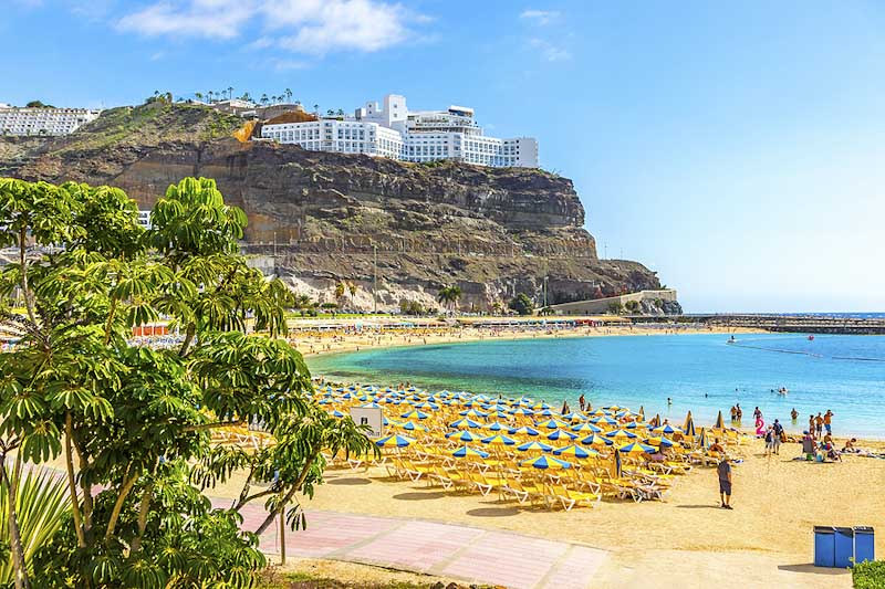 Stranden Amadores på Gran Canaria