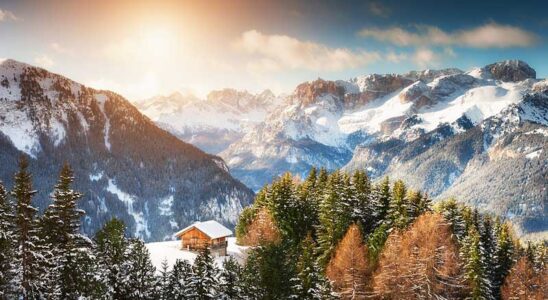 Stuga i Alperna
